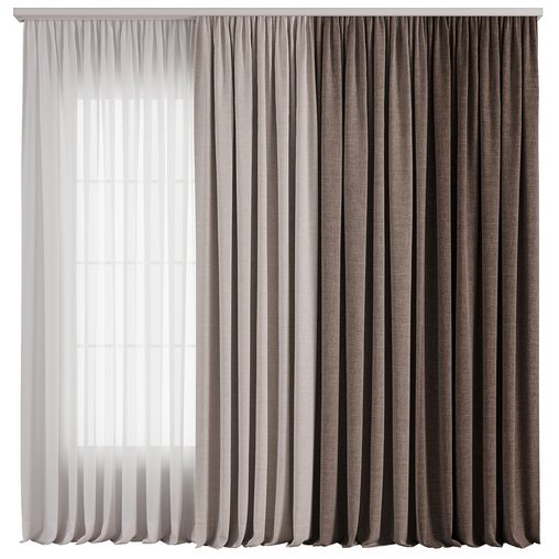 Curtain with tulle 34
