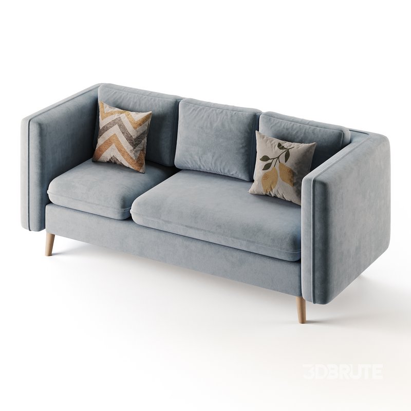 Sofa Couch with Ottoman Image 10