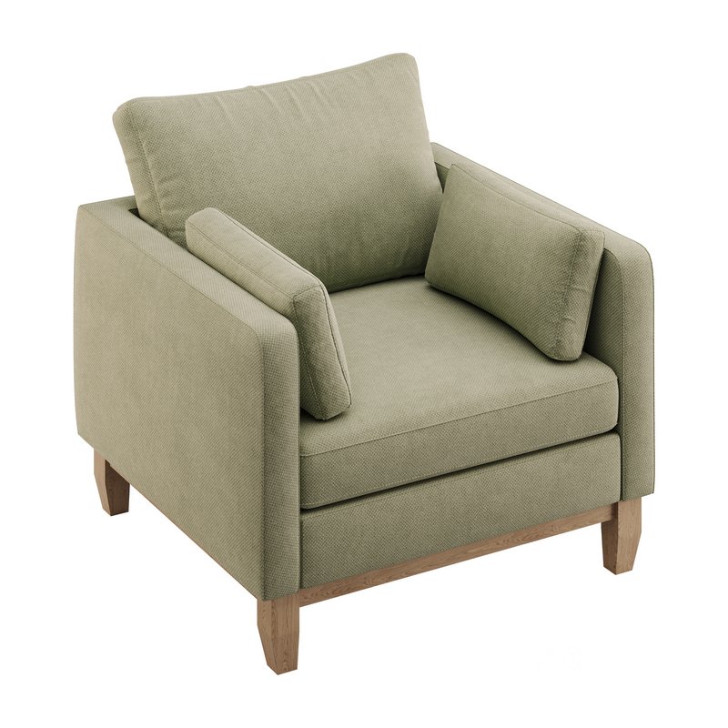 Modern Farmhouse Loose Pillow Armchair Image 2