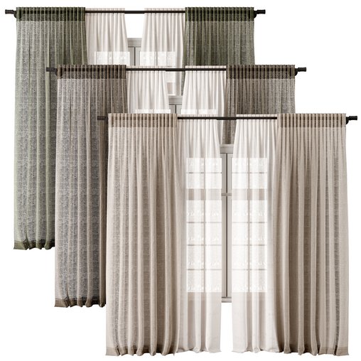 Curtain with tulle fabric 22