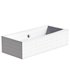 Acrylic bathtub Ravak Formy 02 180×80 cm with legs white gloss - Thumbnail 4
