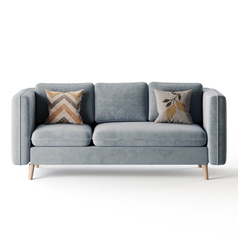 Sofa Couch with Ottoman Image 13