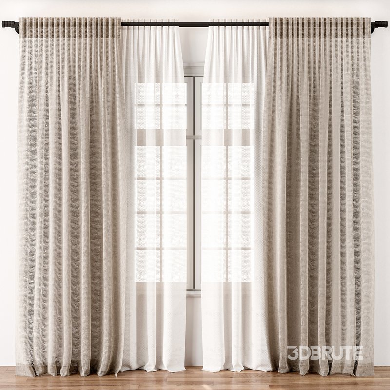 Curtain with tulle fabric 22 Image 2