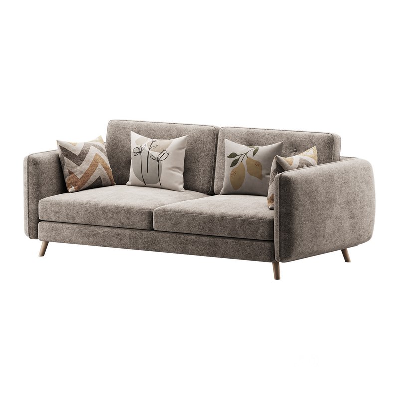 Contemporary Modern Grey 3-seater Sofa Image 8
