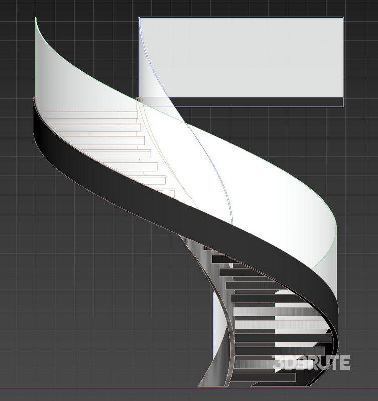 circular stair with glass railing Image 3