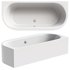 Acrylic bathtub Cezares Metauro wall W37 180×80 cm oval with frame - Thumbnail 1