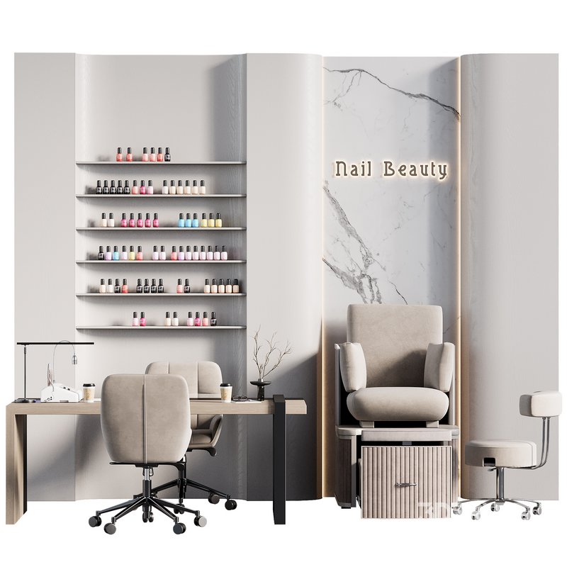 Manicure & pedicure area in the beauty salon 05 Image 1