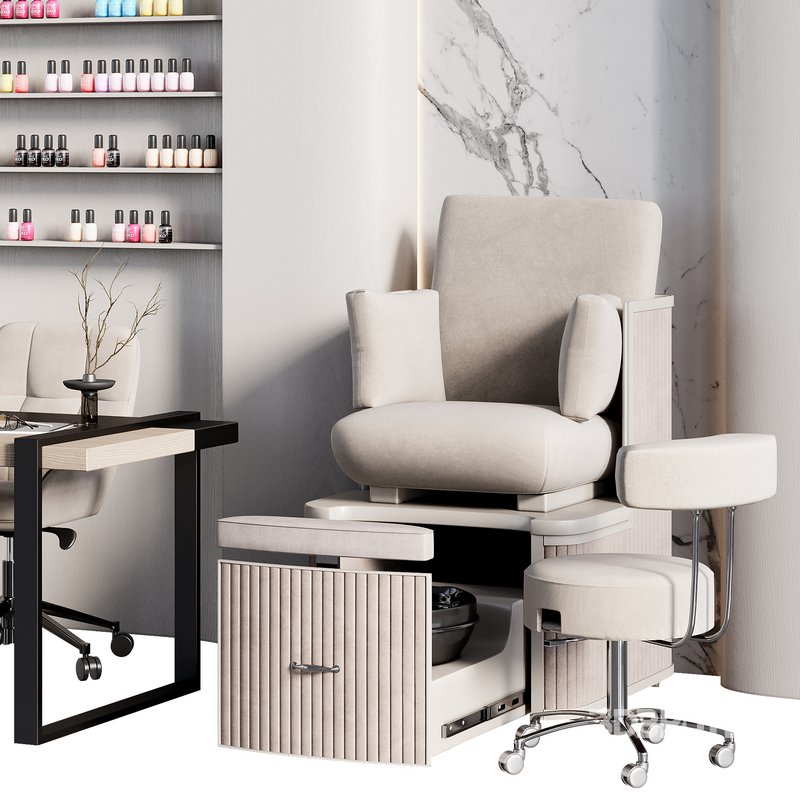 Manicure & pedicure area in the beauty salon 05 Image 2