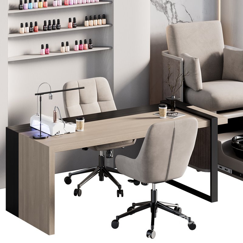 Manicure & pedicure area in the beauty salon 05 Image 3