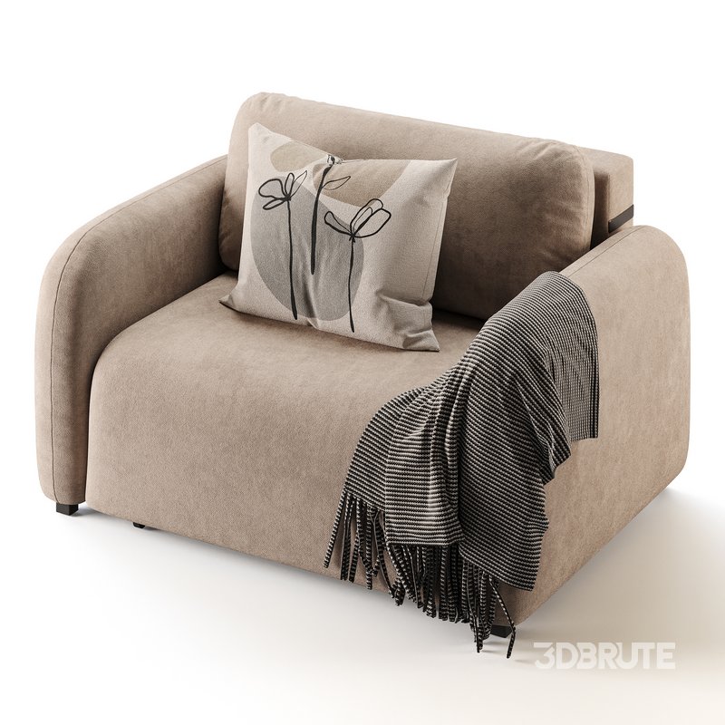 Sofa Lavi Velvet Beige Image 5