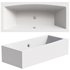 Acrylic bathtub Ravak Formy 02 180×80 cm with legs white gloss - Thumbnail 1