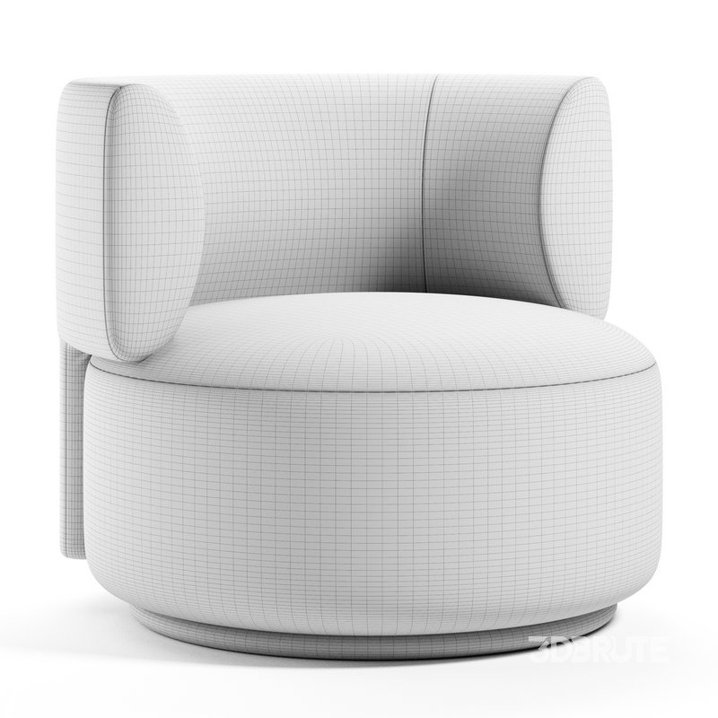 K-WAITING Swivel Fabric Armchair By Kartell Image 2