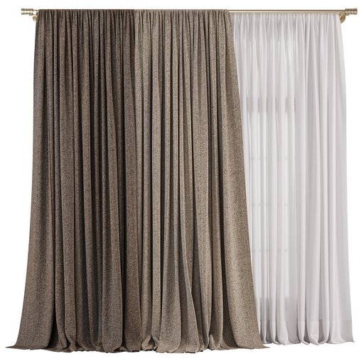 Curtain with tulle 39