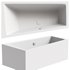 Corner acrylic bathtub Vagnerplast Cavallo offset L 160×90 cm white left with frame - Thumbnail 3