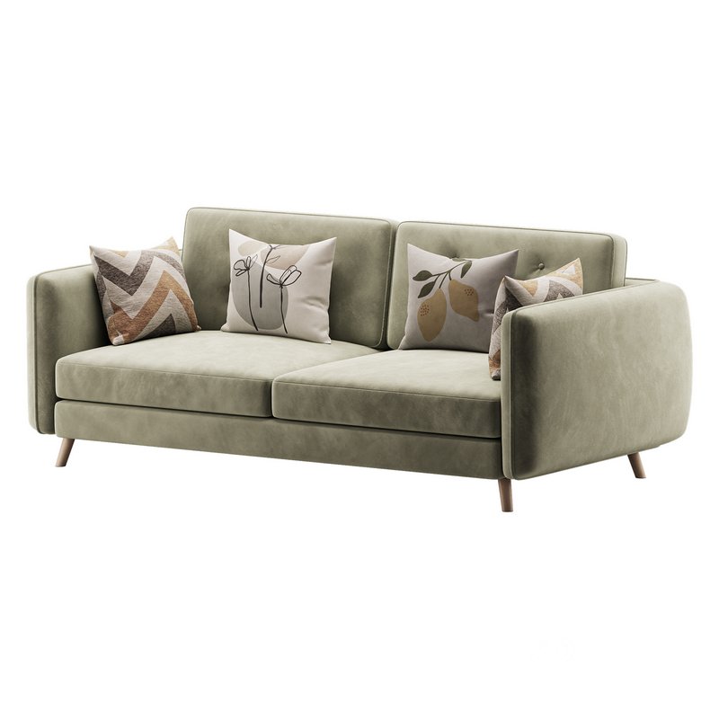 Contemporary Modern Grey 3-seater Sofa Image 5