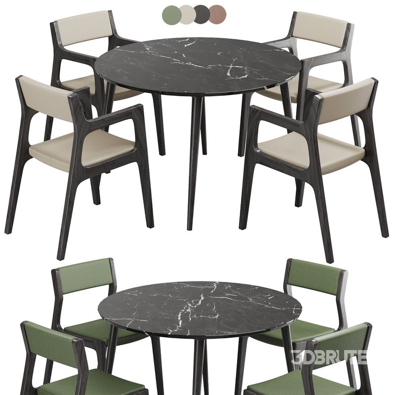 Dinning chair and table200 Image 1