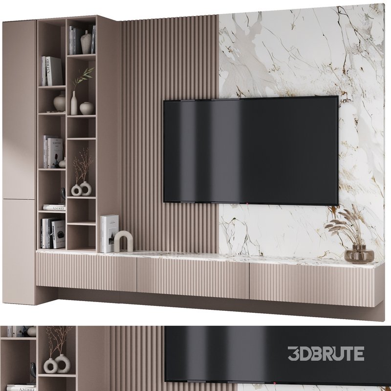 TV wall decor set27 Image 1