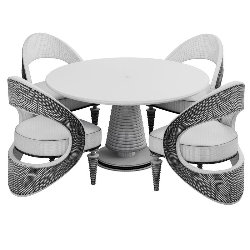 Dinning chair and table201 Image 3