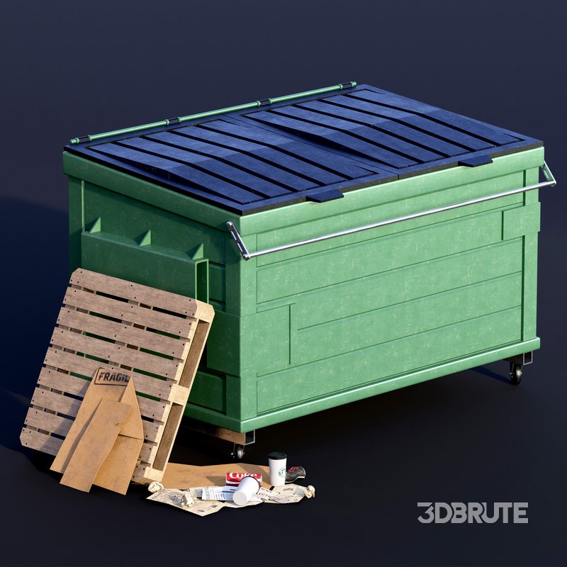 Trash Can Set 01 Image 5