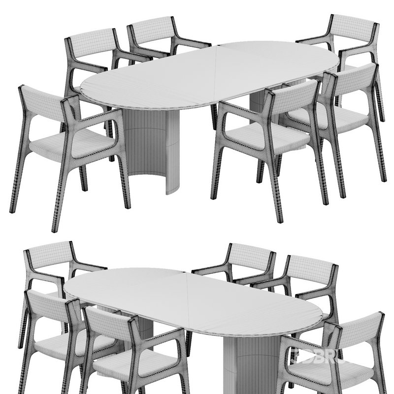 Dinning chair and table199 Image 6