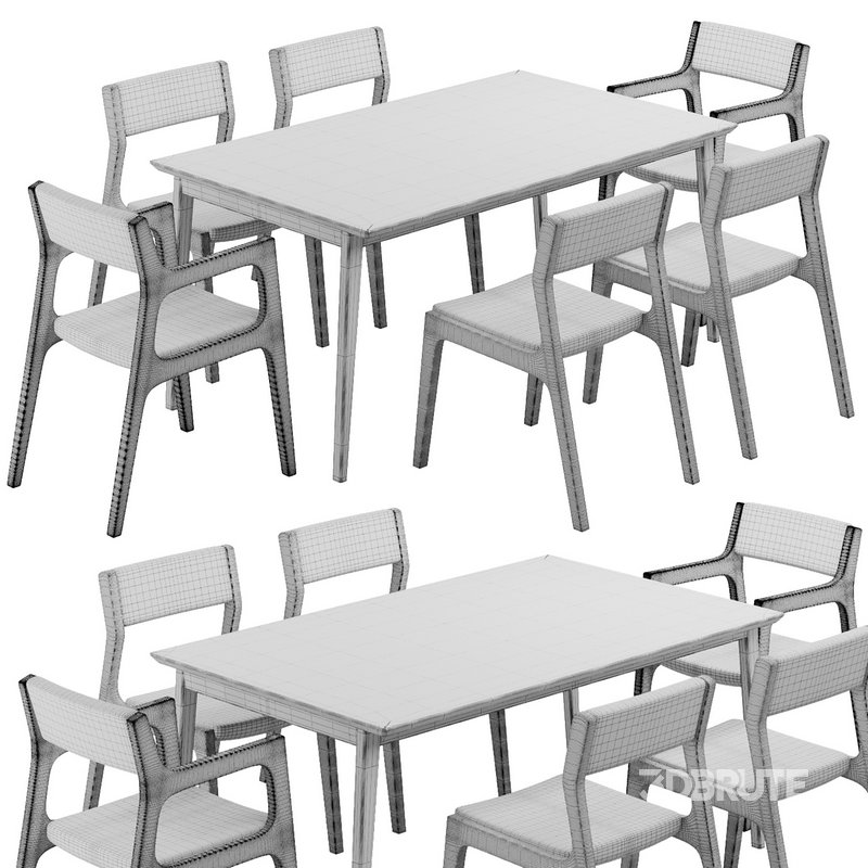 Dinning chair and table198 Image 6