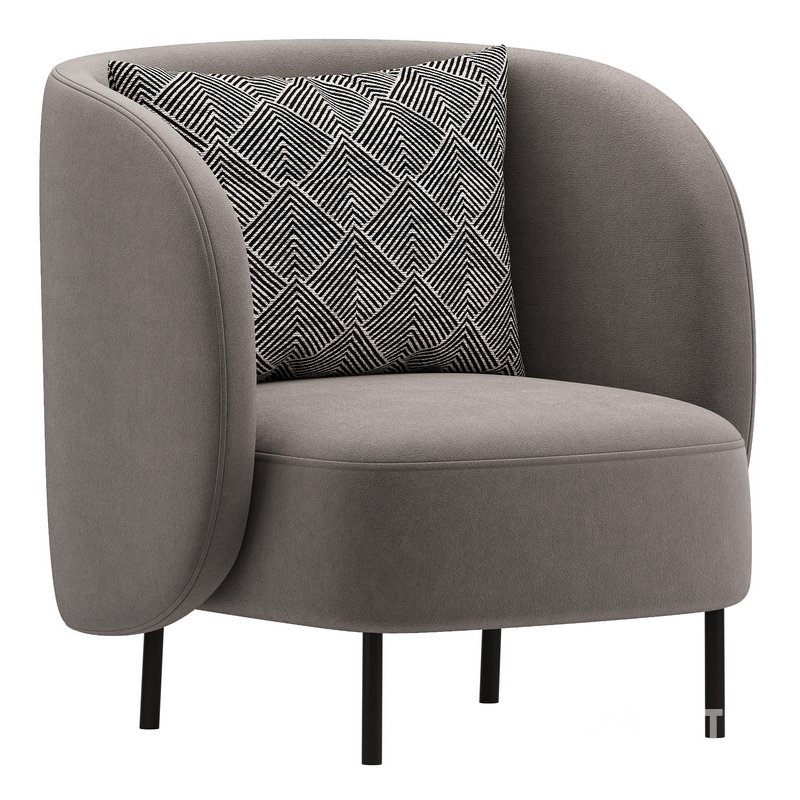 Modern Boucle Accent Chair 27.9 Image 2