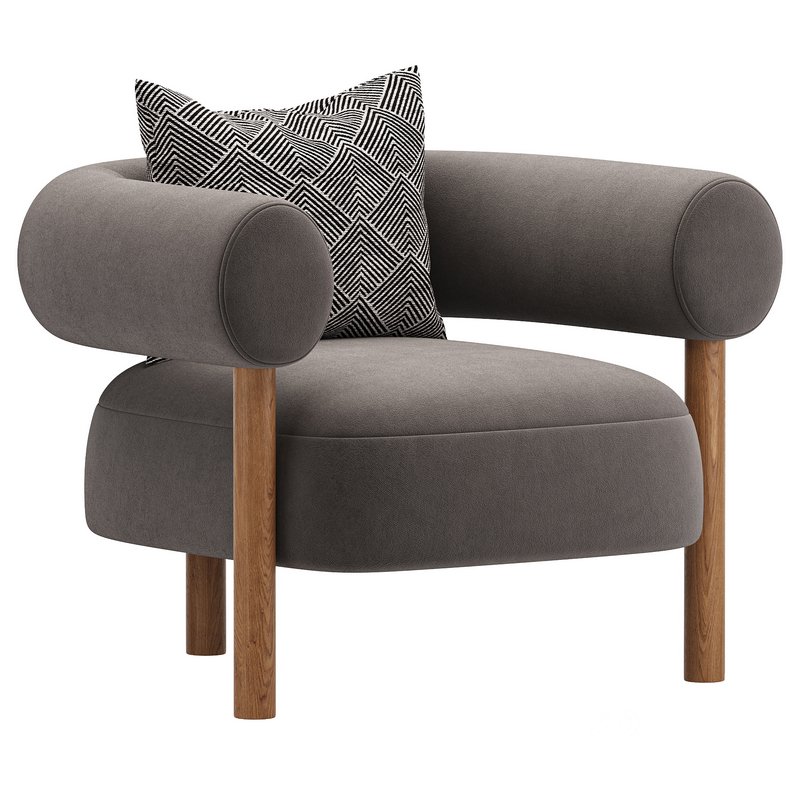 Boston Snow Boucle Chair Image 2