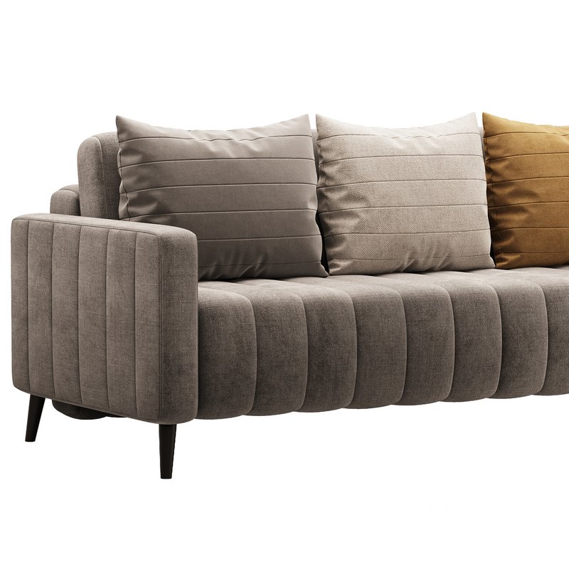 Sofa Markful Velvet Gray Image 3