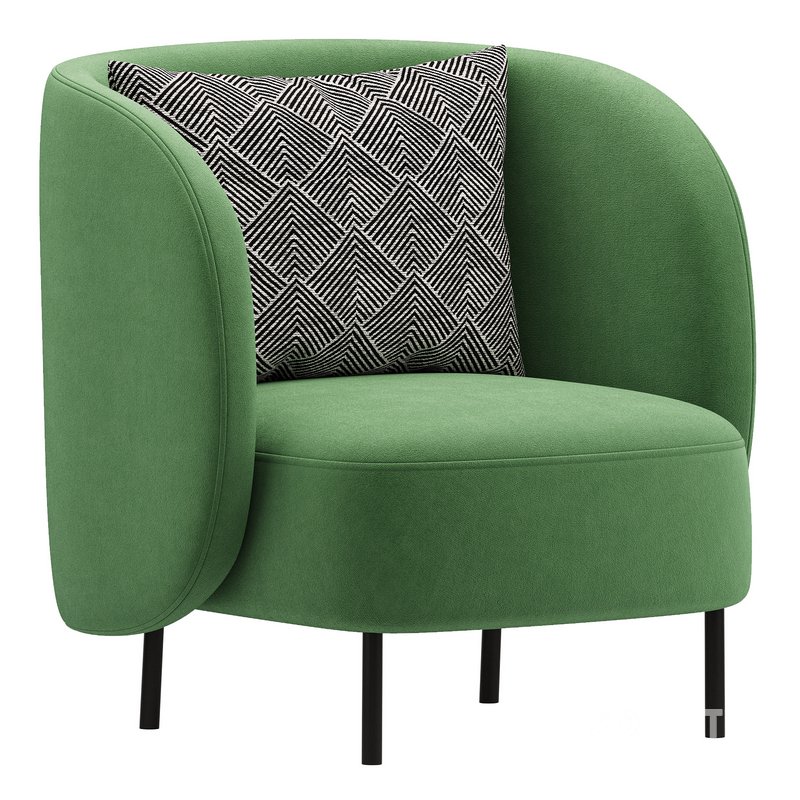 Modern Boucle Accent Chair 27.9 Image 4