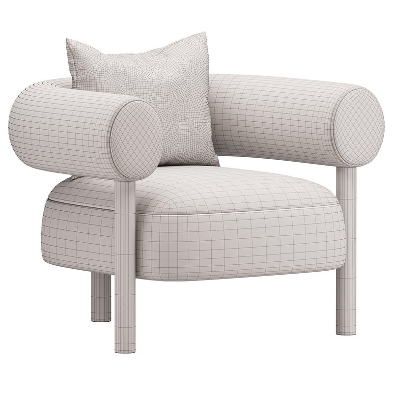 Boston Snow Boucle Chair Image 5