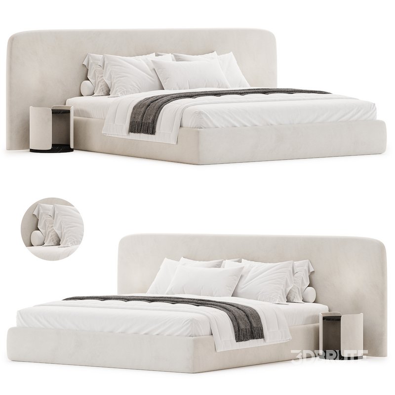 Snow Boucle Bed By Houseofisabella Image 1