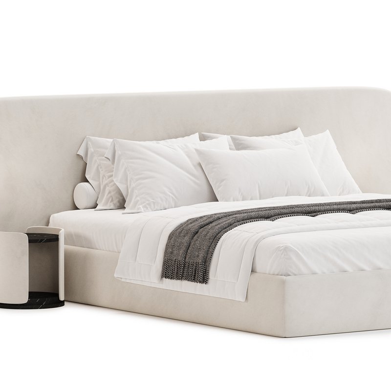 Snow Boucle Bed By Houseofisabella Image 2