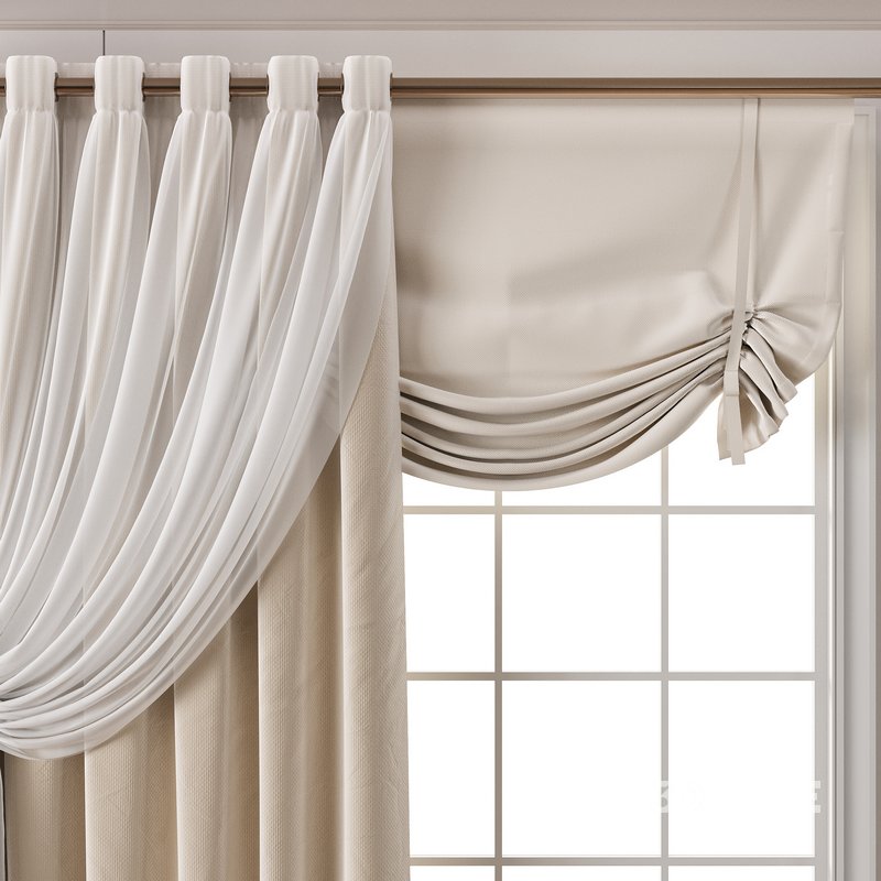 curtains with tulle overlay 14 Image 2