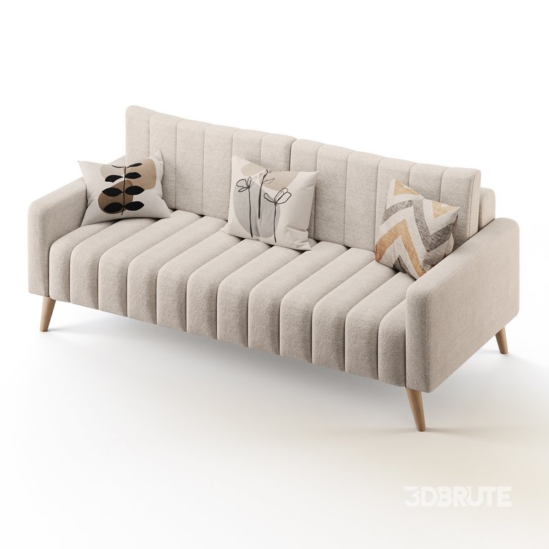 Sofa Markful Velvet Grey Image 8