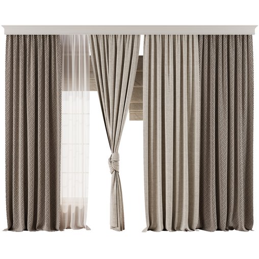 Curtain with tulle 51