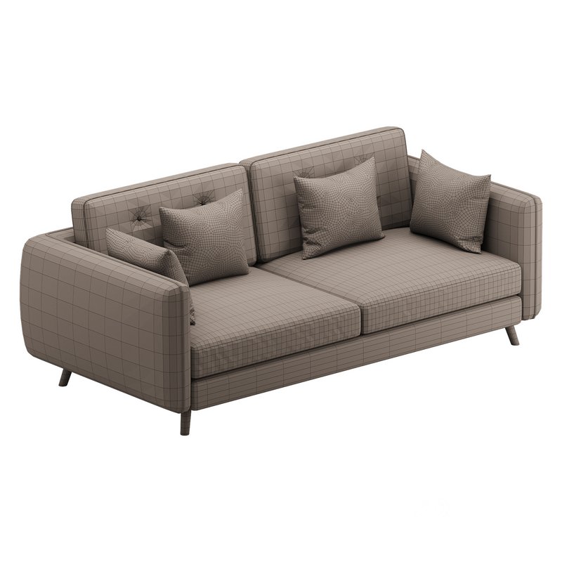 Contemporary Modern Grey 3-seater Sofa Image 14