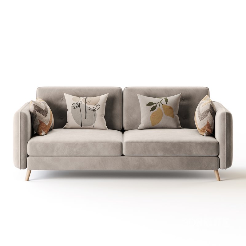 Contemporary Modern Grey 3-seater Sofa Image 7