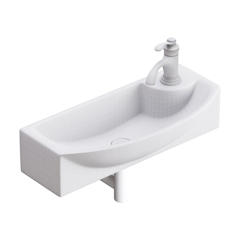 Small Wall Mount Bathroom Vessel Sink Image 14