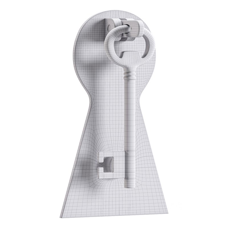 Door Knocker Black Cast Iron Key Image 16