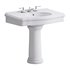 White Porcelain Bathroom Pedestal Sink - Thumbnail 14