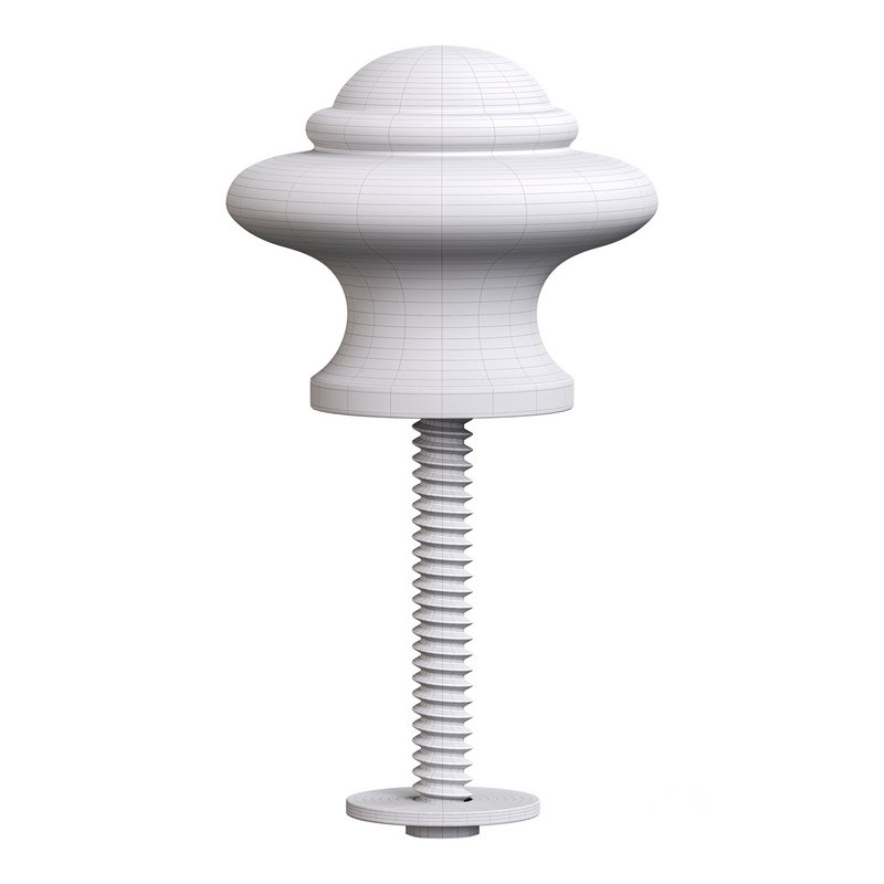 Wrought Iron Cabinet Knob Black Round Image 14