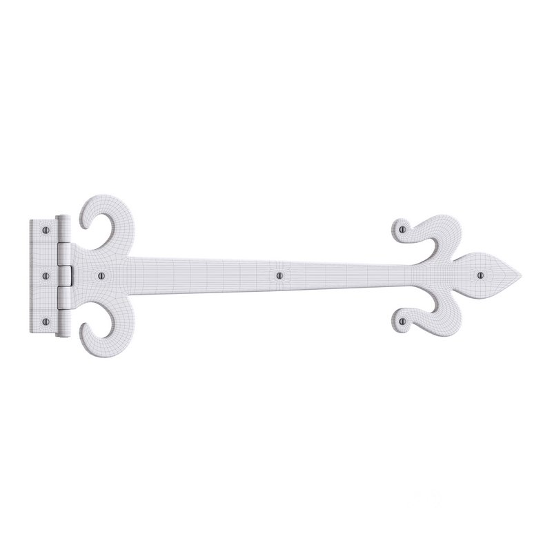 Wrought Iron Flush Mount Door Hinge Image 14