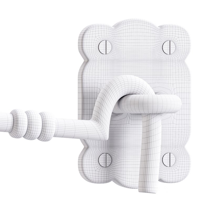 Black Door Latch Lock Image 15