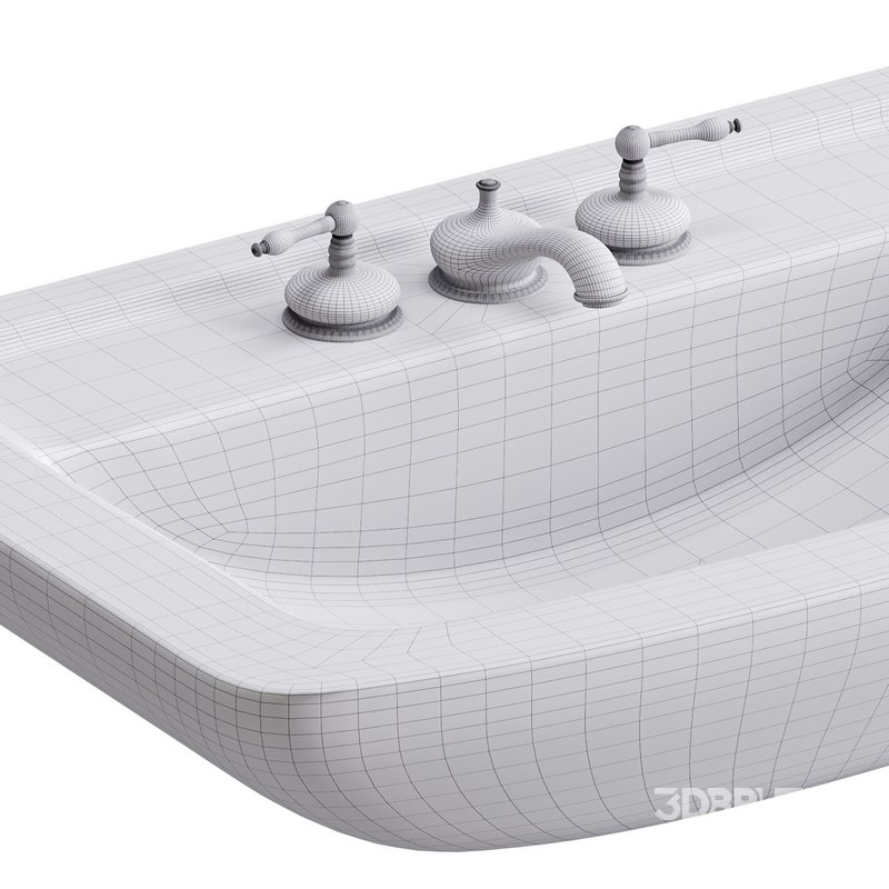 Vega Small Wall Mounted Bathroom Vessel Sink Image 15
