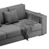 Furniture Port 3 Seater Off White Wooden Sofa - Thumbnail 15