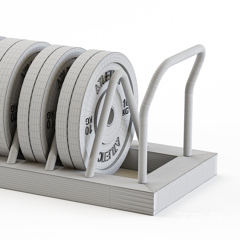 Tusker mobile weight plate rack Image 17