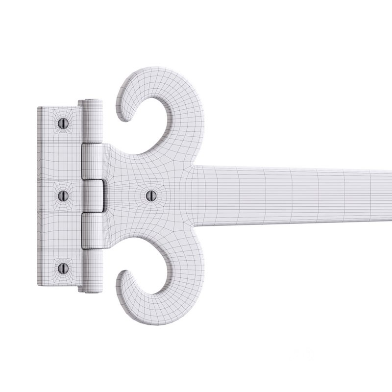 Wrought Iron Flush Mount Door Hinge Image 15