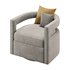 Kennedy Velvet Swivel Chair - Thumbnail 8
