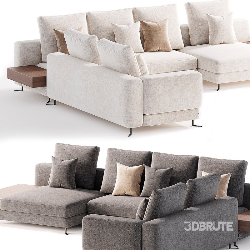 Minotti White Sofa Image 3