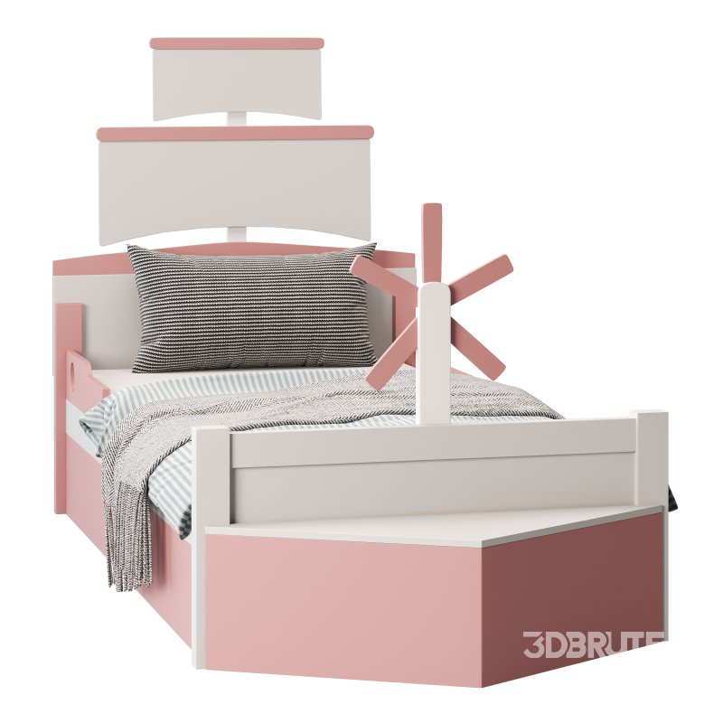Shaped Platform Bed Image 7